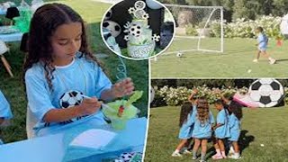 Inside Dream Kardashian’s soccerthemed 8th birthday party [upl. by Oca73]