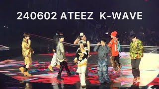 240602 ATEEZ KWAVE CONCERT INKIGAYO quotWork  Bouncy  The Real 멋“ [upl. by Torras847]