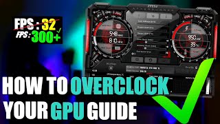 🔧 Comment OVERCLOCKER sa Carte Graphique  TUTO OVERCLOCKING Gagner des FPS en Jeu GRATUITEMENT [upl. by Anayik754]