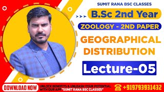 Lt05 Zoogeographical Region  Zoology 2nd Paper  BSc 2nd Year [upl. by Yornek]