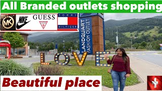 Landquart fashion outlet shopping on factory priceindian family in Switzerland hindi vlog [upl. by Ardekahs]