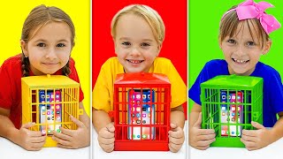 Kids learn good habits  Mobile Phone Jail Adventure [upl. by Iinde493]