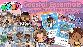 Coastal Essentials Style pack  Coastal Villa  Toca Boca World COMING SOON [upl. by Swihart]