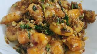 Szechuan garlic prawn recipe [upl. by Latrice595]