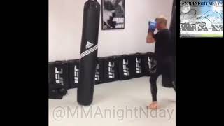 TJ Dillashaw Bag and Mitt Work [upl. by Roobbie]