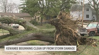 Kewanee begins clean up process after Fridays devastating storms [upl. by Adnert]