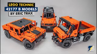 LEGO Technic 42177 alternate builds  Hummer H1 amp Unimog U4213 by Eric Trax [upl. by Aridaj]