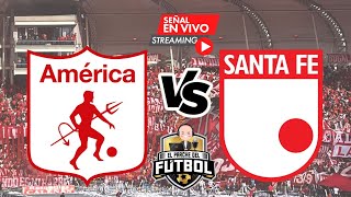 América 0 vs Santa Fe 0  Fecha 18  Liga Betplay II 2024 [upl. by Hildie19]