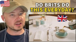 American Reacts to British Afternoon Tea  Fortnum amp Mason London UK [upl. by Pilloff]