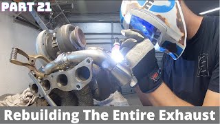 Completely Rebuilding The K Series 996 Exhaust In The Final Hours Of The Build [upl. by Given982]