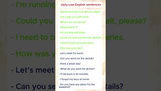 daily use English sentences  English speaking practice englishspeakingpractice [upl. by Annayar]