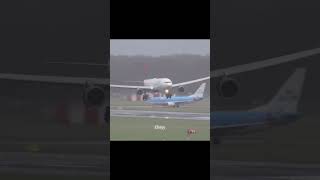 Crosswind Landing edit plane aviation avgeek aviationlovers [upl. by Haceber]