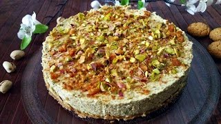 Pistachio cheesecake Torta fredda al pistacchio [upl. by Dorinda]