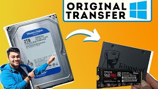 Transfer Your Original Windows HDD To SSD in Laptop or Desktop Without Losing Data [upl. by Aleirbag]