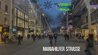 Vienna Walk Cea mai populară stradă de shopping din Viena “￼Mariahilferstraße” [upl. by Nirtak]