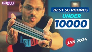 TOP 5 Best 5G Phones Under 10000 in JAN 2024 l Best Mobile Under 10000 [upl. by Nnaaihtnyc]