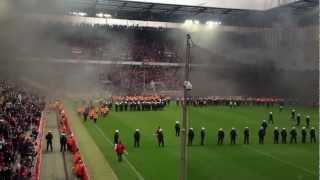 Ausschreitungen  Rauchbomben beim 1 FC Köln  FC Bayern München 14 am 05052012 [upl. by Ahsiak]