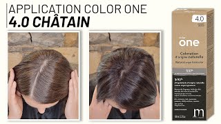 TUTO  Application dun COLOR ONE 40 Châtain [upl. by Celinda]