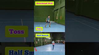 Half Smash 🔴 Toss shorts badminton smash [upl. by Ssac139]