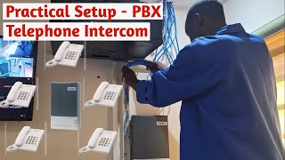 Telephone intercom system practical field demonstrational setup guide [upl. by Layney]