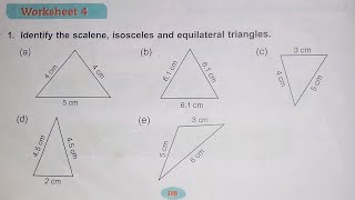 Dav Class 5 Math Unit 16 Worksheet 4 Triangles  Classification Of Triangles [upl. by Faydra]