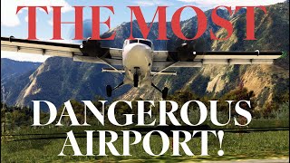 VNLK Lukla Nepal the most dangerous airport aviation luklaairport travel msfs2020 landing [upl. by Irik282]