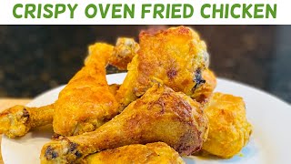 How To Bake Crispy Oven Chicken NO Bread Crumbs  Oven Fried Chicken Recipe [upl. by Oemor979]