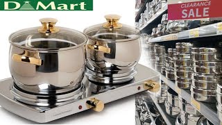 🔥DMARTCheapest price Clearance sale Under ₹19offers upto 85 off kitchen steel amp house hold Items [upl. by Aehsila]