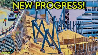 NEW Progress on Fast amp Furious Roller Coaster at Universal Studios Hollywood [upl. by Merta491]