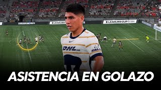 ¡ASISTENCIA INCREÍBLE de PIERO QUISPE se LLEVA a DOS RIVALES en GOL del PUMAS [upl. by Odnomar]