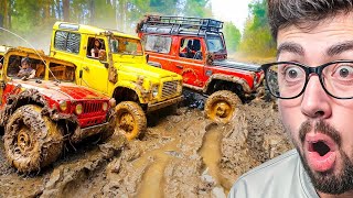 REACCIONANDO A TODOTERRENOS RADIO CONTROL EN EL BARRO RC 😱 [upl. by Yngad129]