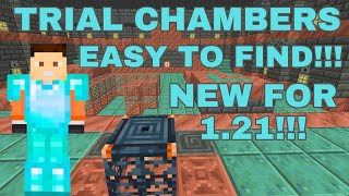 How To Easily Find Trial Chambers in Minecraft 121 [upl. by Neron559]