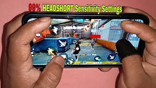 new update sensitivity settings  ff new sensitivity settings for mobile  ff handcam gameplay 🤩 [upl. by Nyrrat]