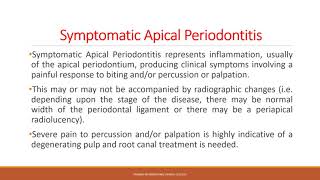 Inflammatory Conditions of Pulp and Periapical Diseases [upl. by Dduj]