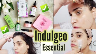 Indulgeo essential Squalane Hair Promotor and Pore minimizing Face mask Review [upl. by Nohsad42]