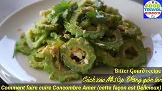 Comment faite cuire concombre amer  Recette concombre amer sauté Stirfried bitter cucumber recipe [upl. by Aihsirt]