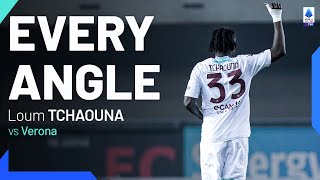 Tchaounas pinpoint finish  Every Angle  VeronaSalernitana  Serie A 202324 [upl. by Croom]