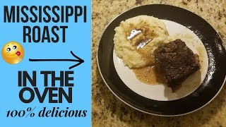 How To Make Mississippi Roast In The Oven  NO CROCK POT REQUIRED [upl. by Abell]