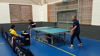 2024 NSW veterans table tennis div 1 Alex Tyson vs Waver Liu set 2 [upl. by Mchenry]