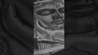 Radhe Radhe 🕉️🙏 pencildrawing realstic love vrindavan pencilart newvideo shortvideo viralart [upl. by Lyram]