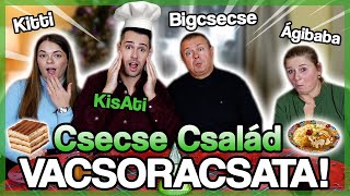 CSECSE CSALÁD VACSORACSATA 1 🍝 Felrobbant a tál 😱 [upl. by Low492]