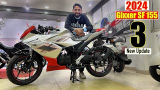 Suzuki Gixxer SF 155 Bs6 2024 Model New Update Price Mileage Features Full Detail [upl. by Ramraj382]