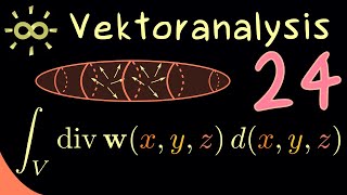 Vektoranalysis 24  Weitere Aufgabe zum Gaußschen Integralsatz darkmode [upl. by Lletnwahs]