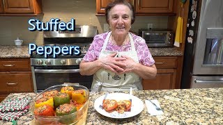 Italian Grandma Makes Stuffed Peppers [upl. by Uke]