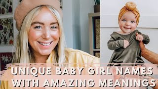 Rare Unique Baby Girl Names With Insanely Beautiful Meanings SJ STRUM Baby Name Expert [upl. by Silsbye]