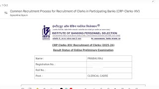 ibps clerk pre result 2024🥹🥺 ibps ibpsclerkpre bankingexam [upl. by Aryas]