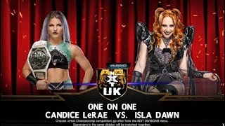 Candice LeRae v Isla Dawn  NXT UK [upl. by Aisercal]