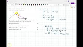 OCR A Mathematics 2020 Paper 1 question 5 Vectors [upl. by Darda]