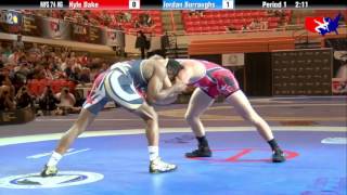 Kyle Dake vs Jordan Burroughs  2013 US World Team Trials Bout 2 [upl. by Tjon]