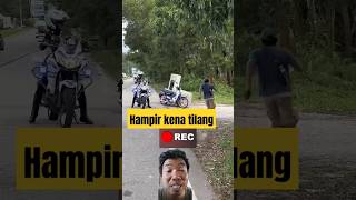 Sepeda motor hampir kena tilang polisi masukberanda [upl. by Solegna]